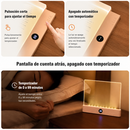 Lámpara LED Plana de Lectura Nocturna con Protección Ocular